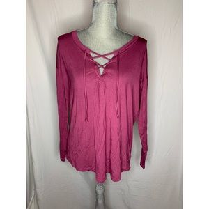VS Pink—long sleeve top